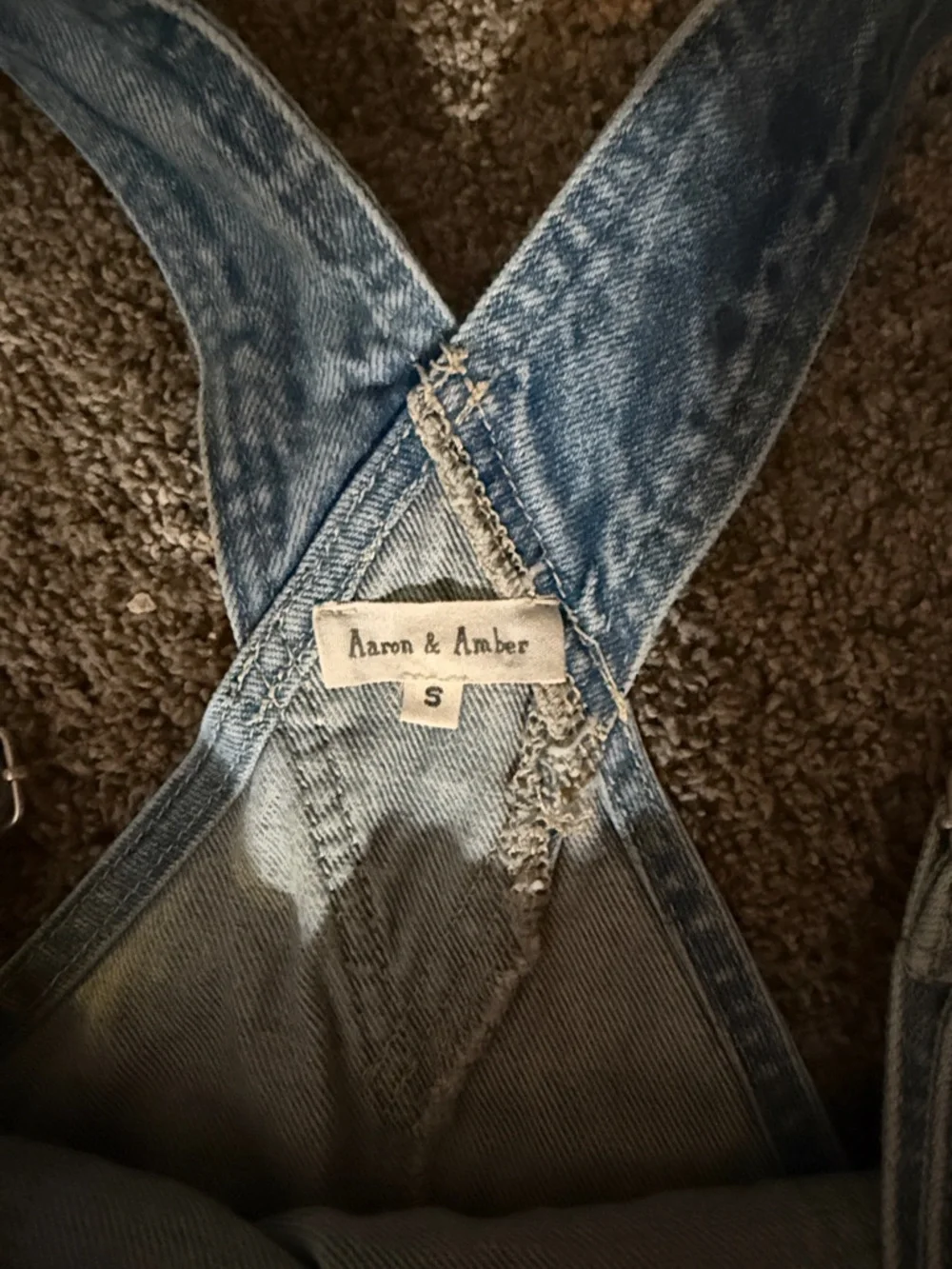 Light Wash Denim Women’s Overalls - Picture 3 of 5